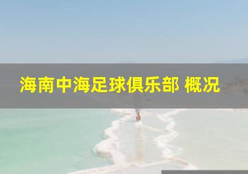 海南中海足球俱乐部 概况